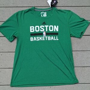 NWT Adidas Climalite Boston Celtics T-Shirt | Green Celtics Short sleeve Tee